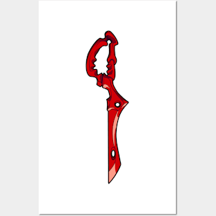 Scissor Blade (red) Posters and Art